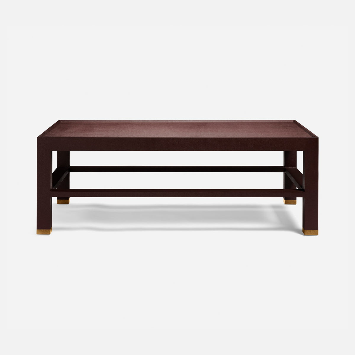 Jarin Coffee Table in Oxblood, 52"L x 30"W x 18"H