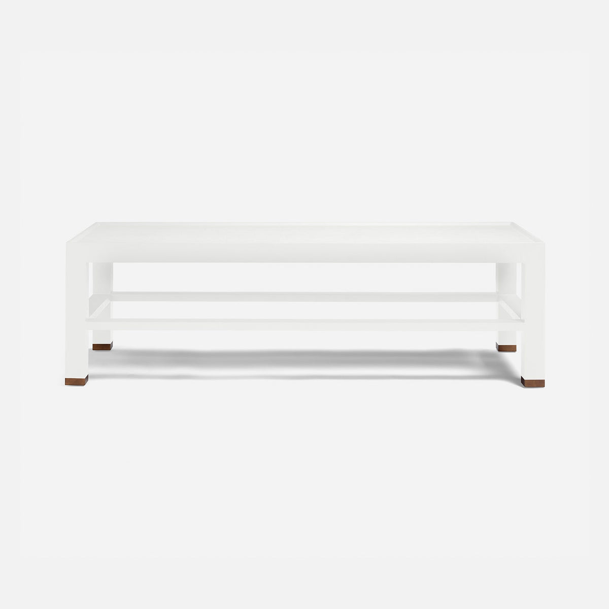 Jarin Coffee Table in Designer White, 60"L x 24"W x 18"H