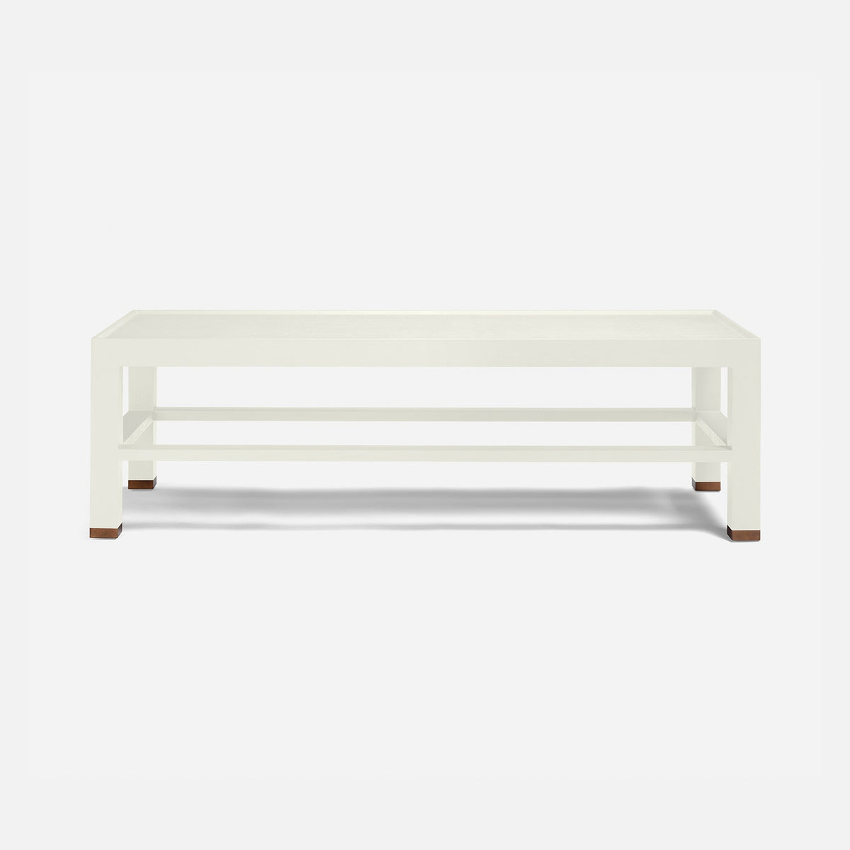 Jarin Coffee Table in White, 60"L x 24"W x 18"H