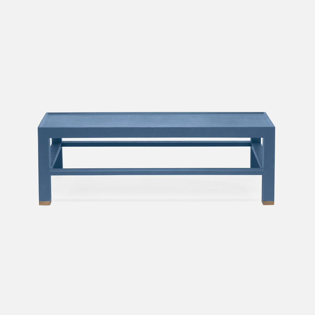 Jarin Coffee Table in True Navy, 60"L x 40"W x 18"H
