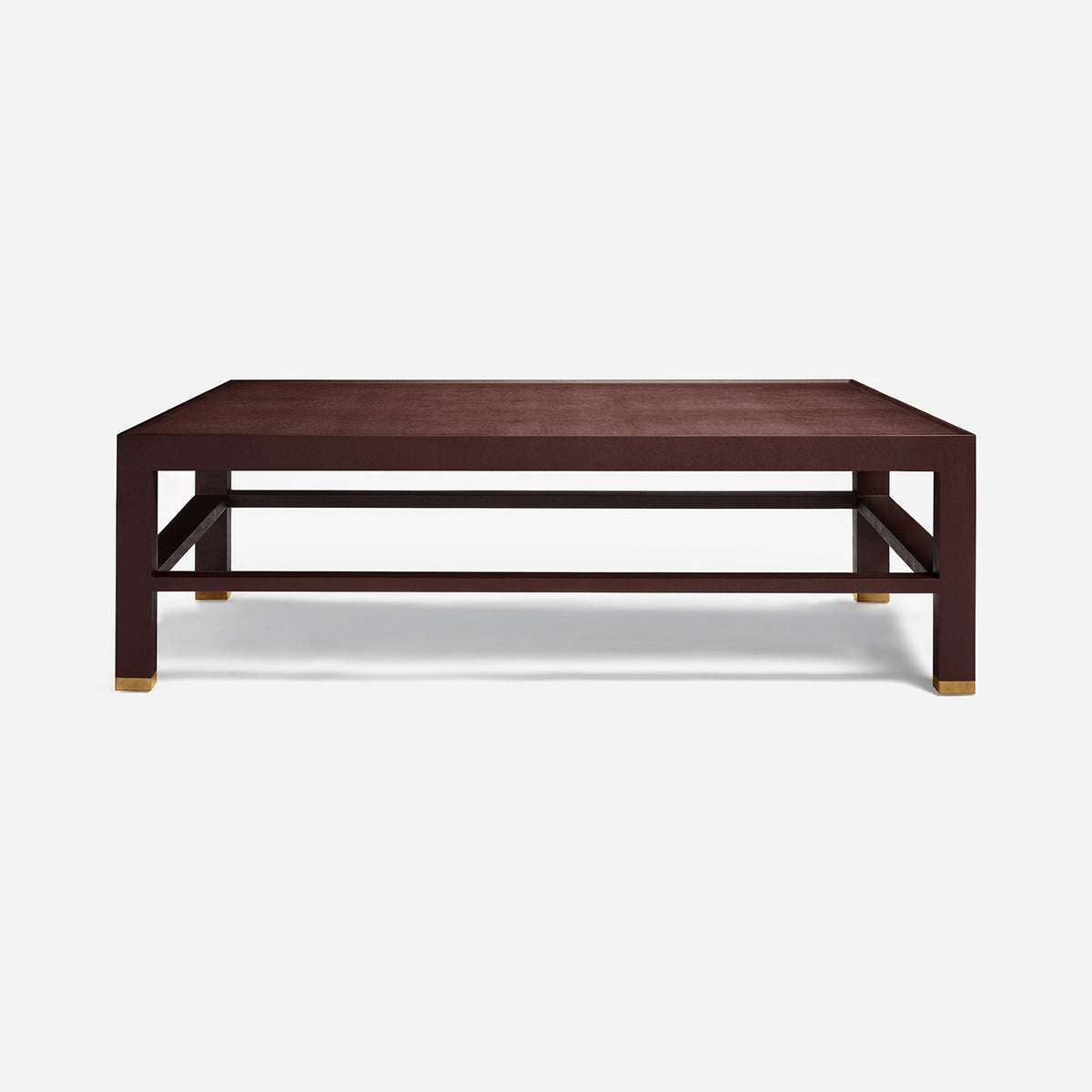 Jarin Coffee Table in Oxblood, 60"L x 60"W x 18"H