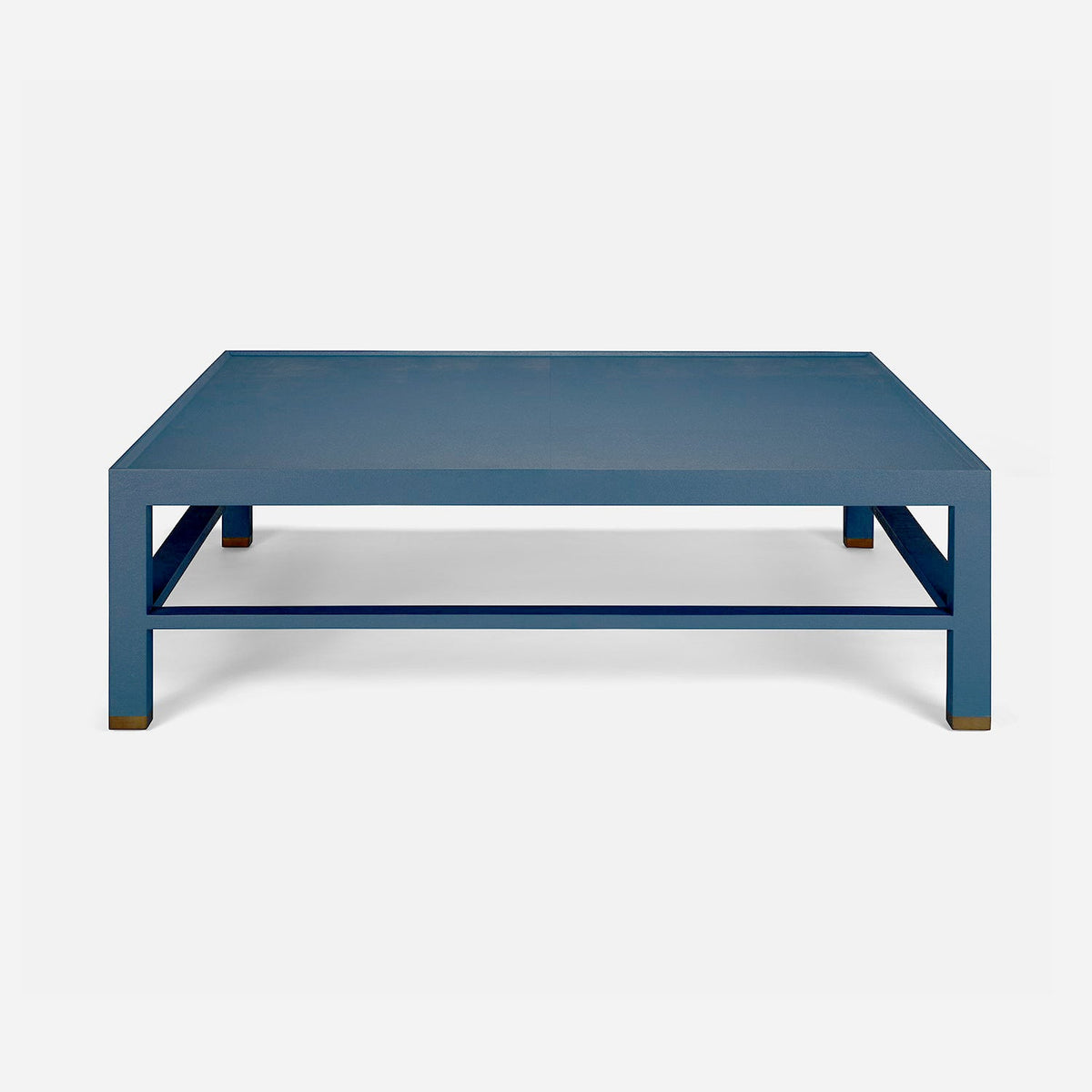 Jarin Coffee Table in True Navy, 60"L x 60"W x 18"H