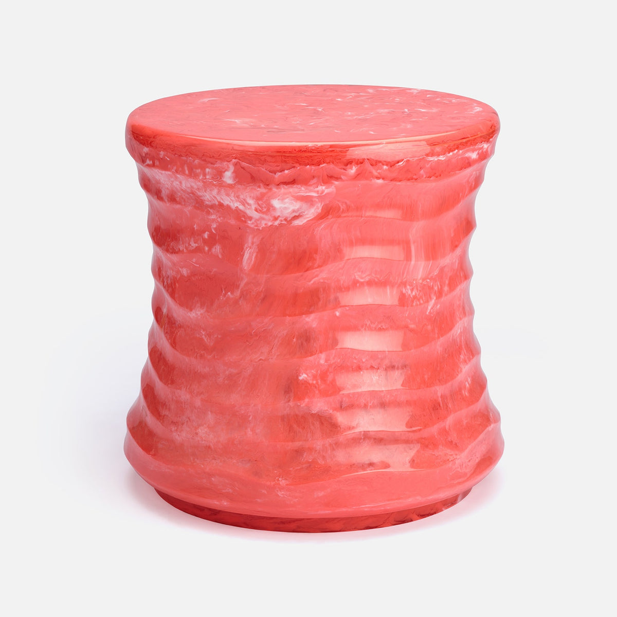 Pearson Side Table - Watermelon/White