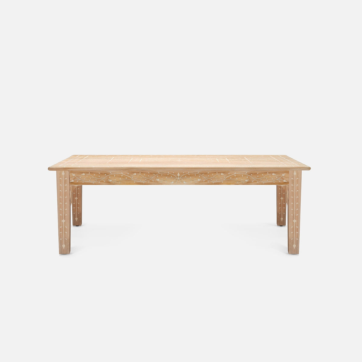 Tamsin Coffee Table - Bleached White (52"L x 30"W)