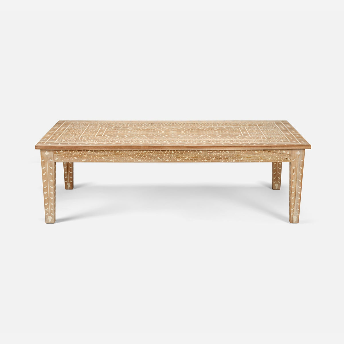 Tamsin Coffee Table - Bleached White (60"L x 40"W)