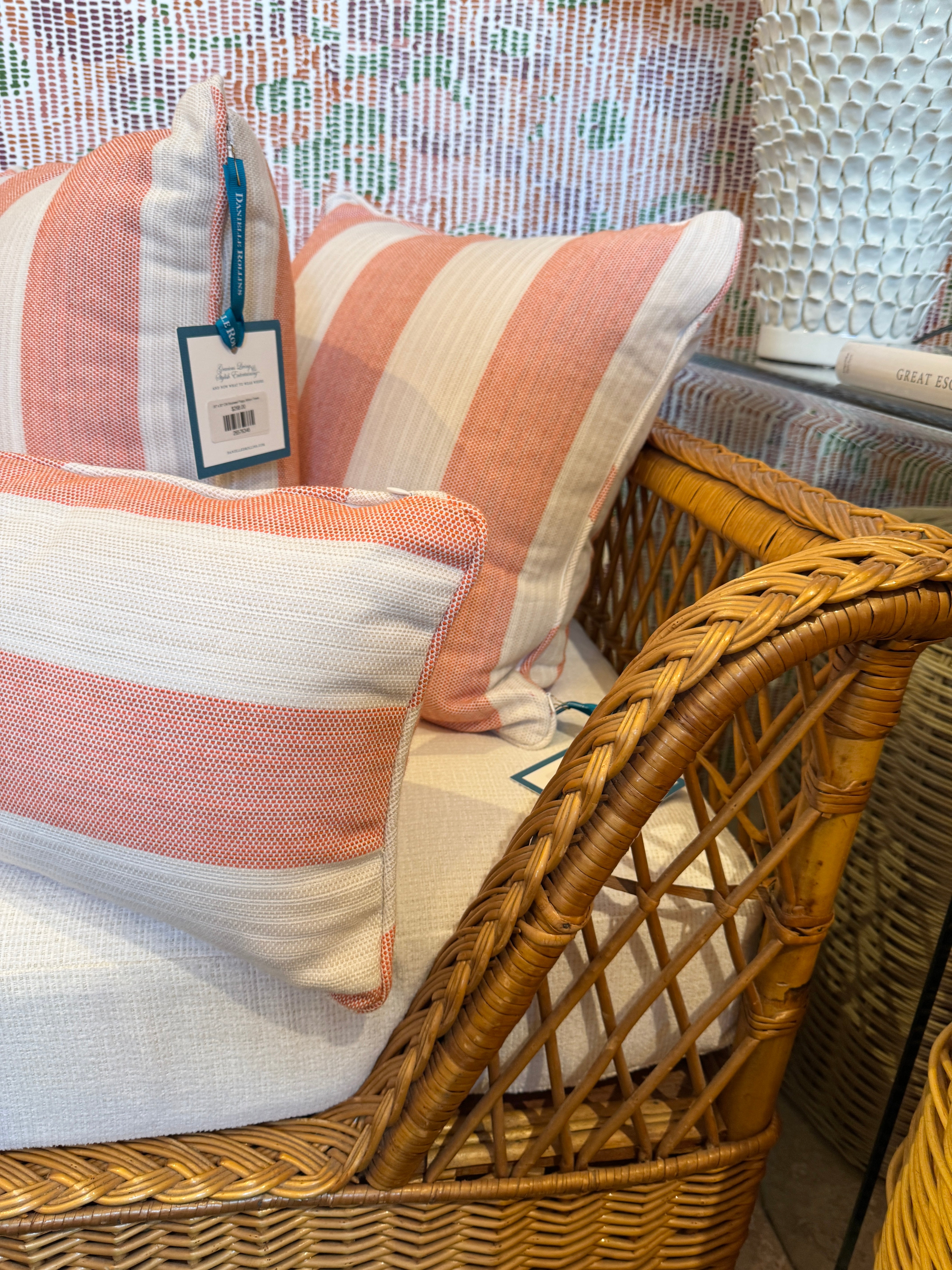 McGuire Modern Rattan and Wicker Daybed Sofa