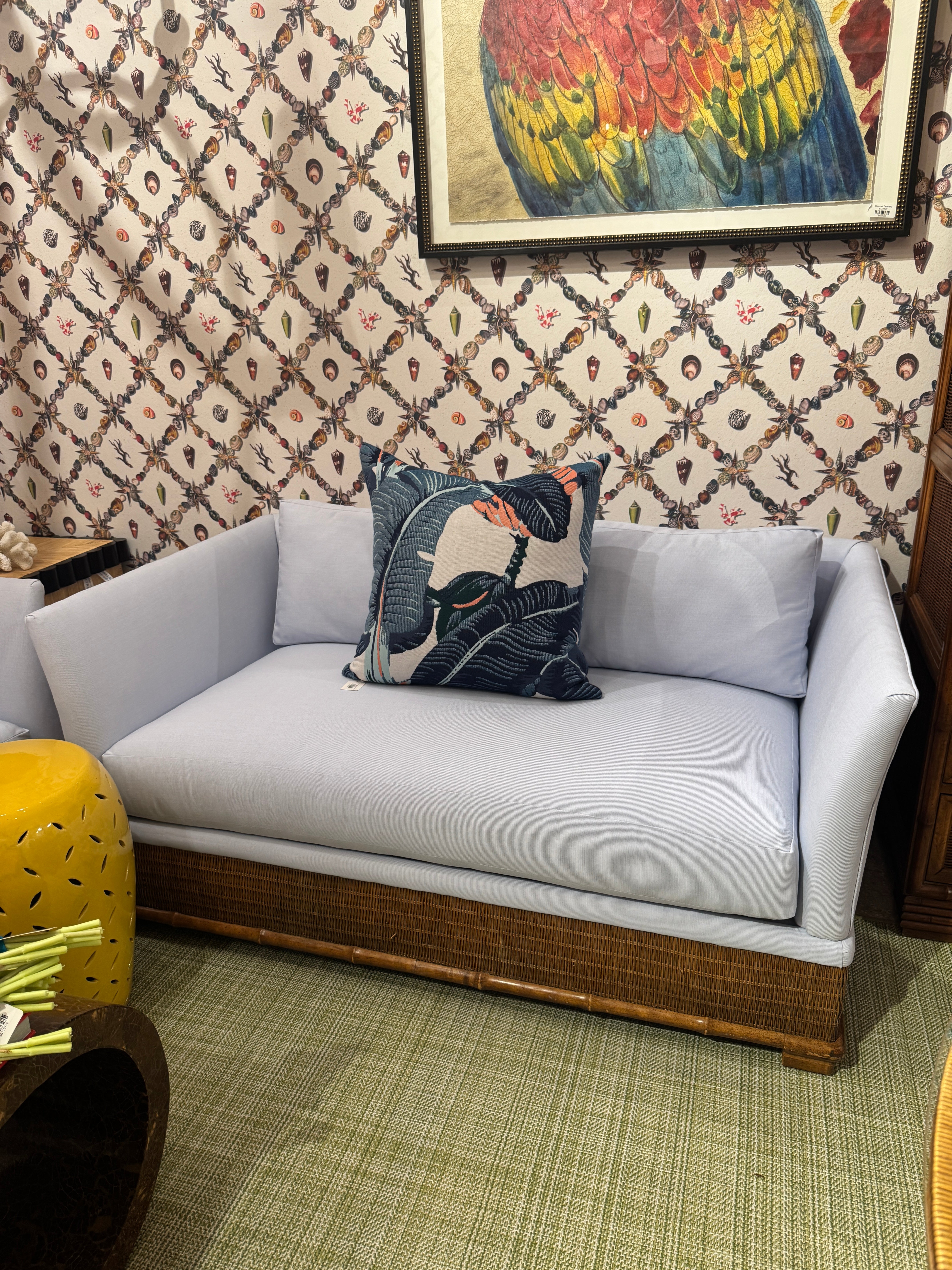 Skyline Canvas Reupholstered Sofa & Loveseat