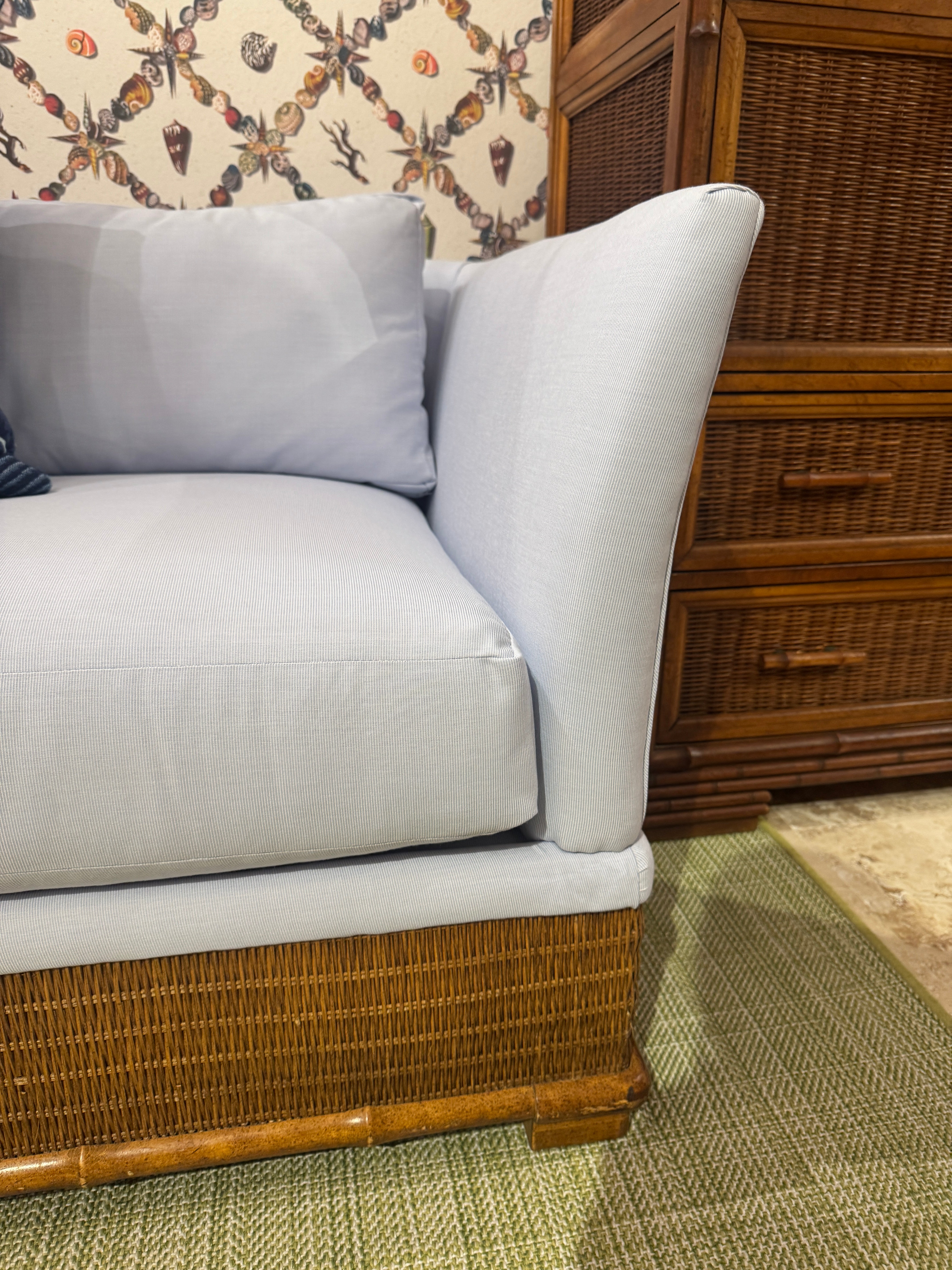 Skyline Canvas Reupholstered Sofa & Loveseat