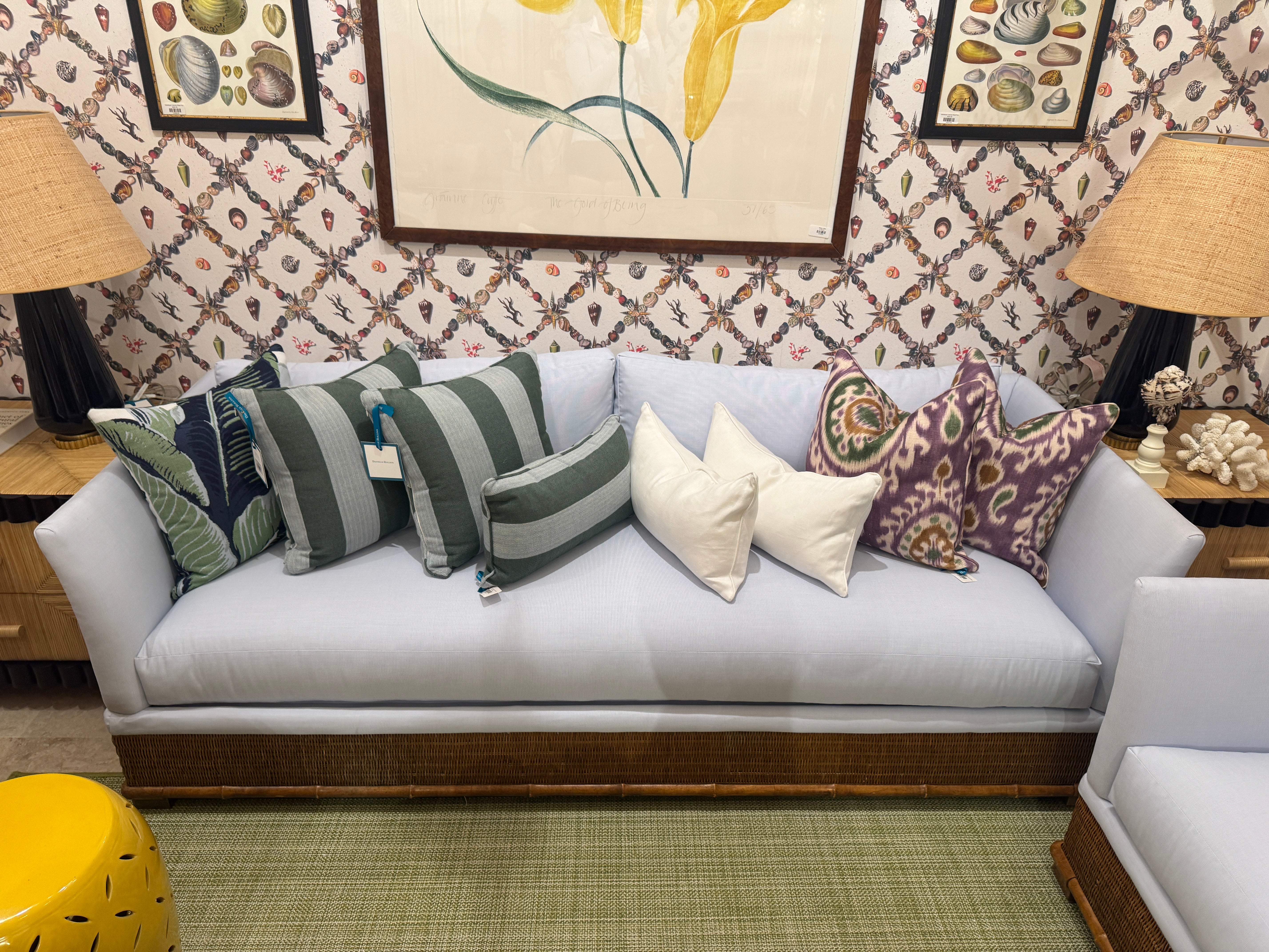 Skyline Canvas Reupholstered Sofa & Loveseat