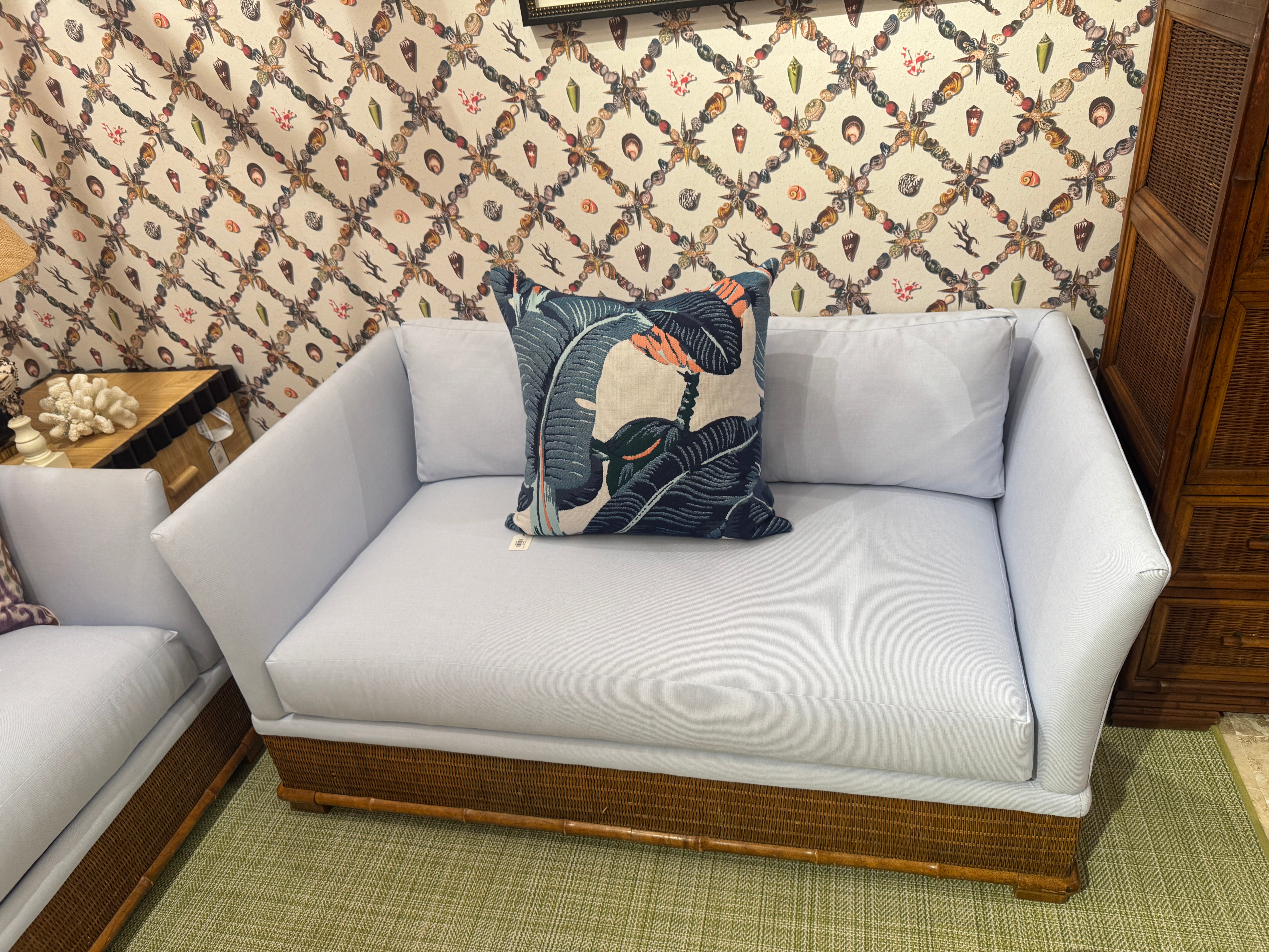 Skyline Canvas Reupholstered Sofa & Loveseat