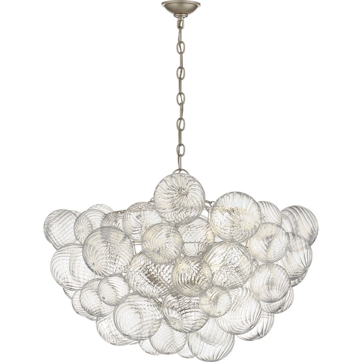 Bubble Chandelier – Burnished Silver Leaf