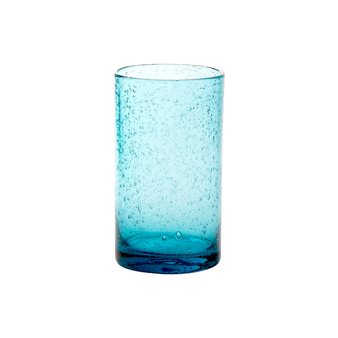 Turquoise Bubble Ice Tea Glass