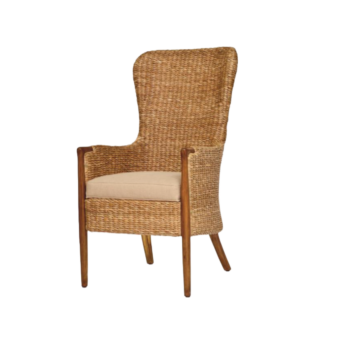 Seagrass Dining Chair-Flax