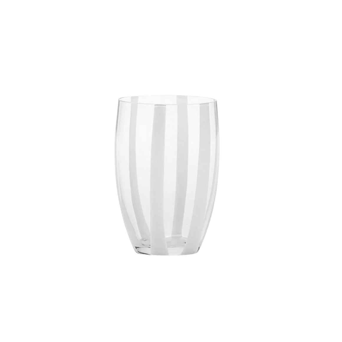 Gessato White Tumblers, Set of 2