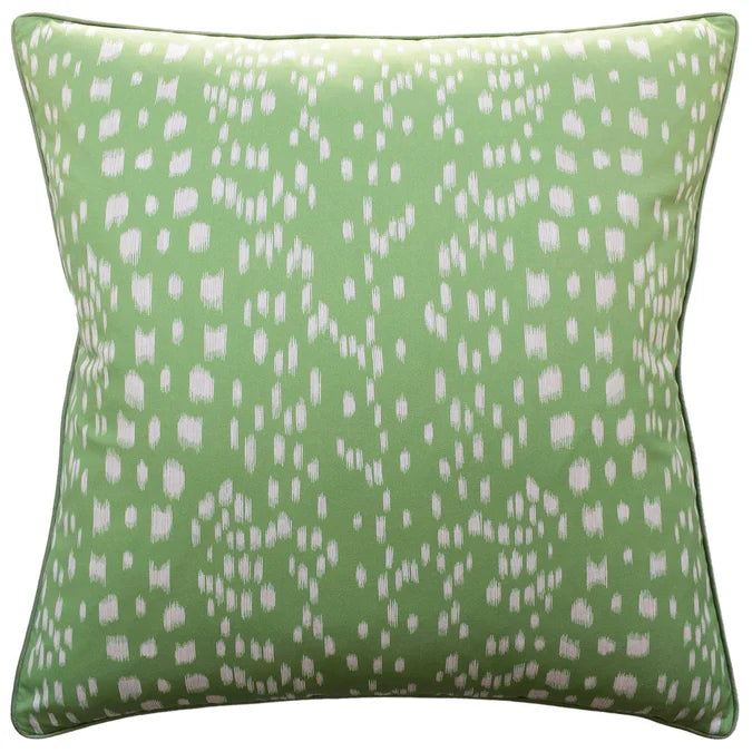 20" Les Touches Leaf Green Pillow