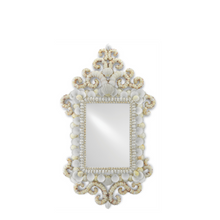 White Shell Mirror