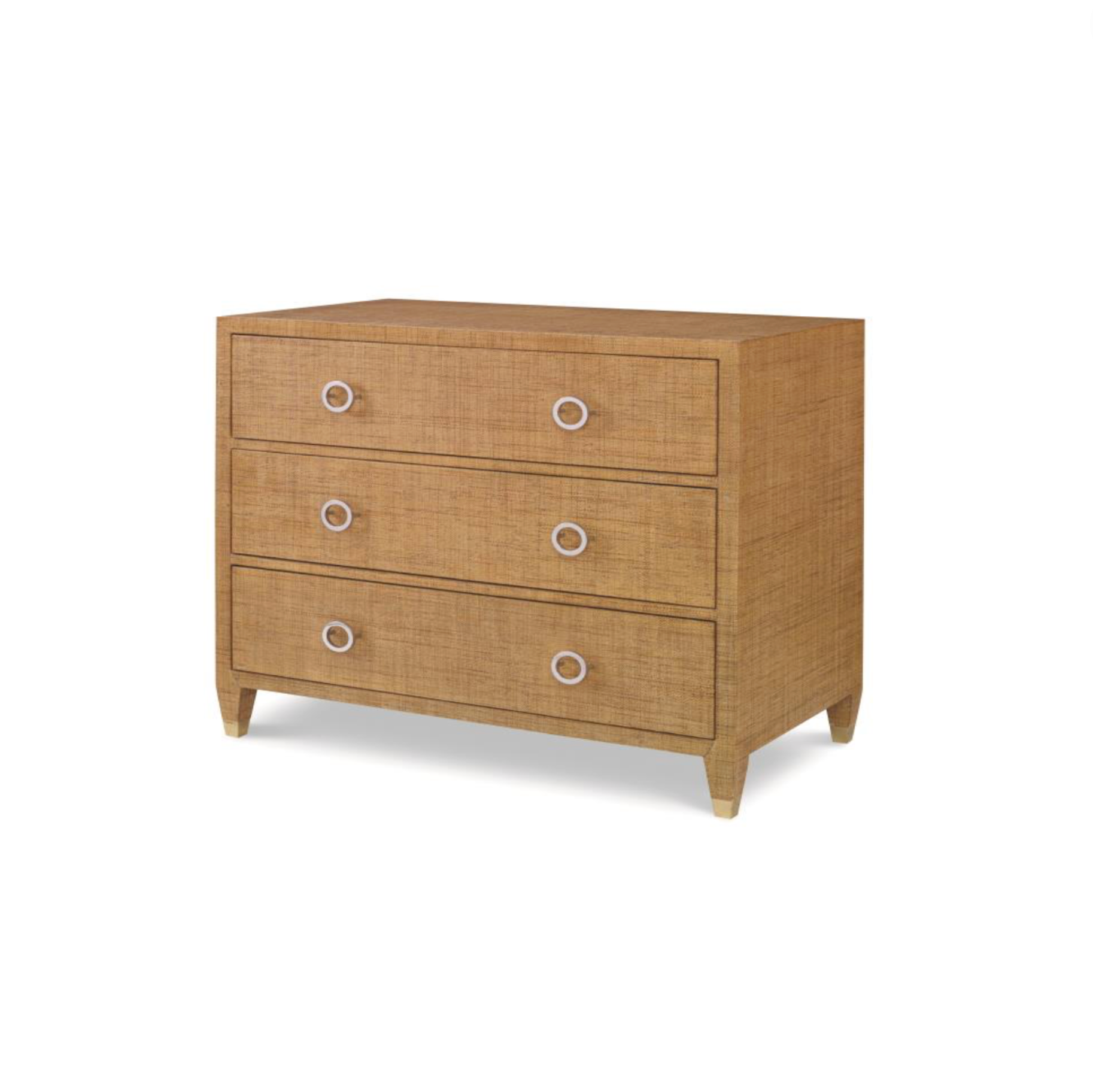 Raffia 3 Drawer Chest