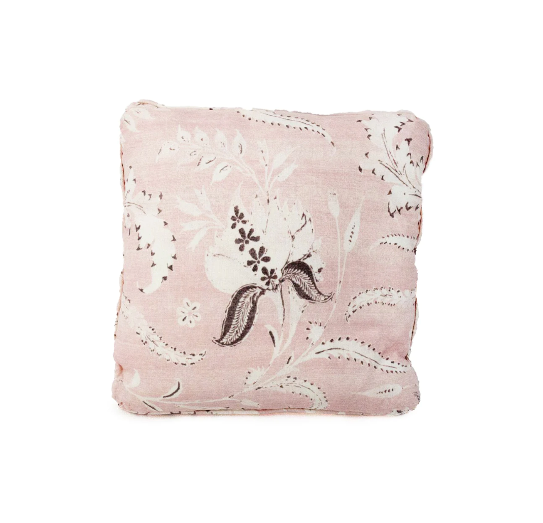 18" Pink Eden Print Pillows