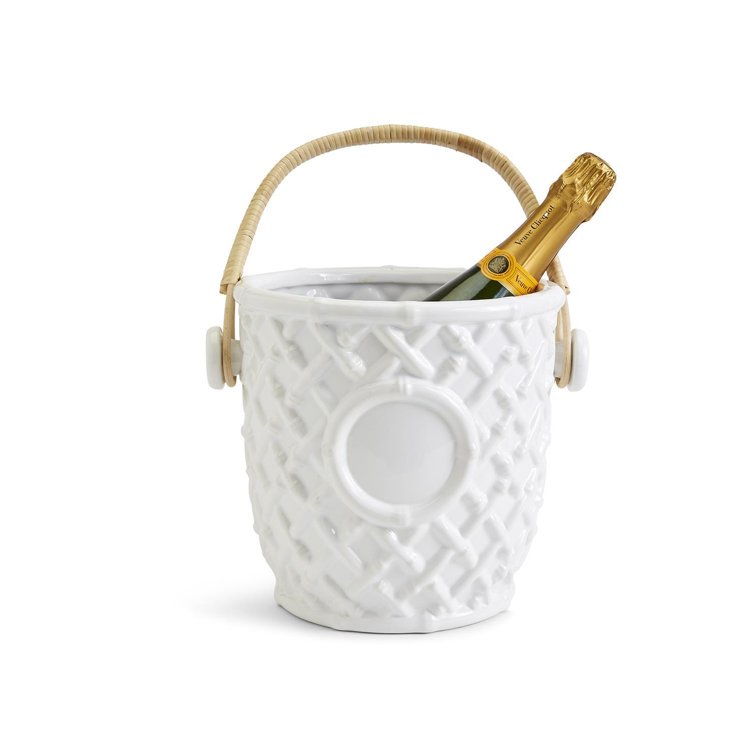 HAMPTON FAUX BAMBOO FRETWORK COOLER BUCKET