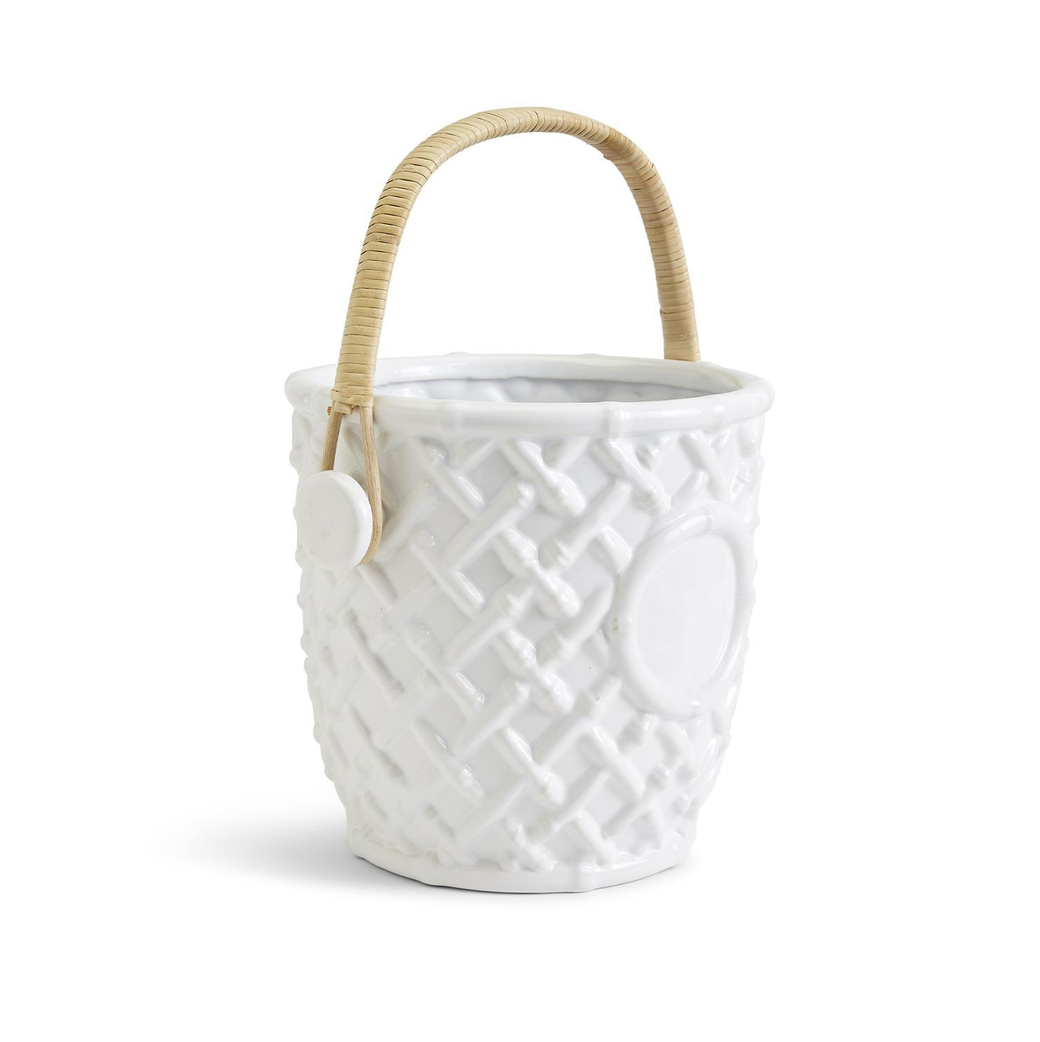 HAMPTON FAUX BAMBOO FRETWORK COOLER BUCKET