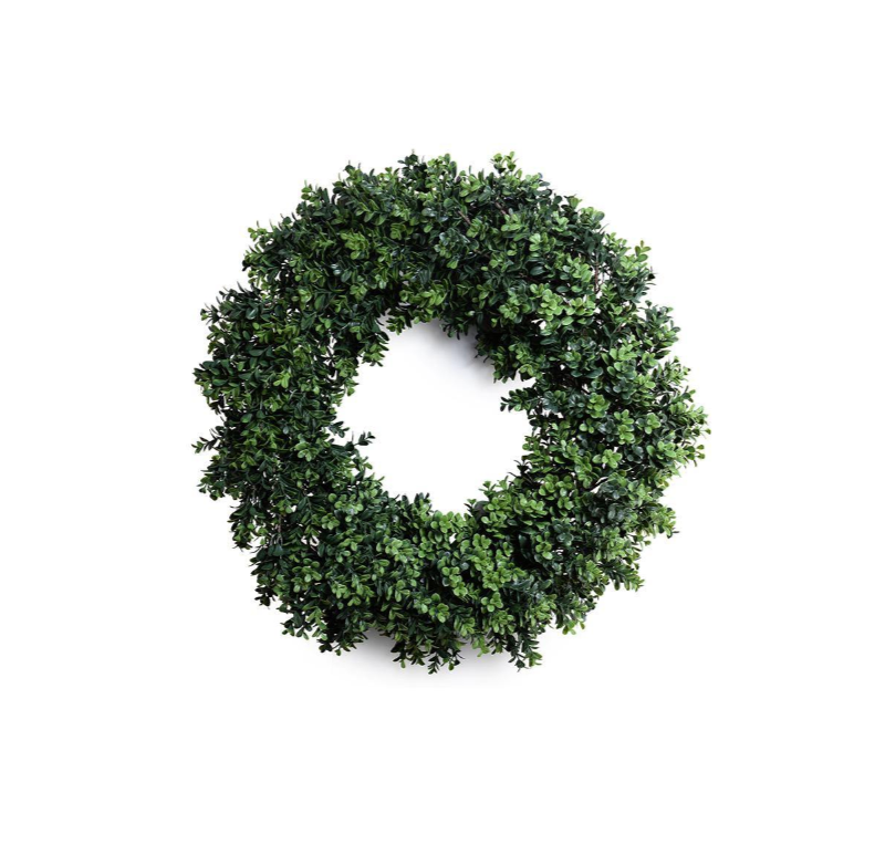 24" Enduraleaf Boxwood Shrub Wreath