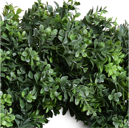 28" Enduraleaf Boxwood Shrub Wreath