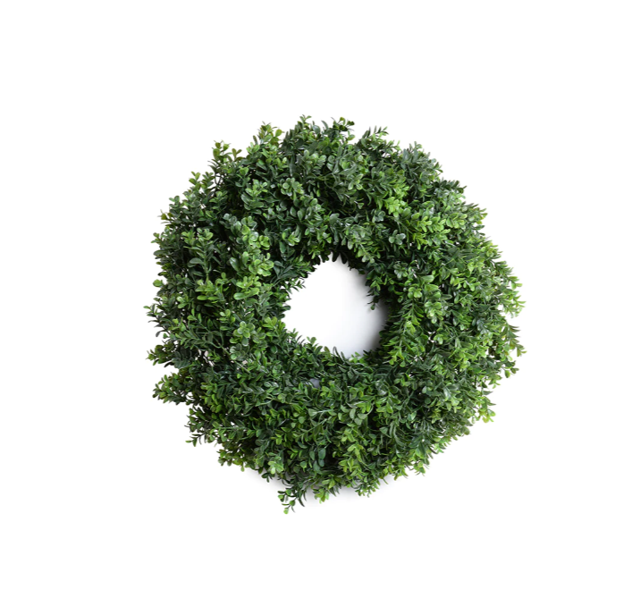 28" Enduraleaf Boxwood Shrub Wreath