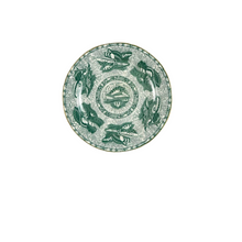Mottahedeh Torquay Bread & Butter Plate with Gold Trim in Green