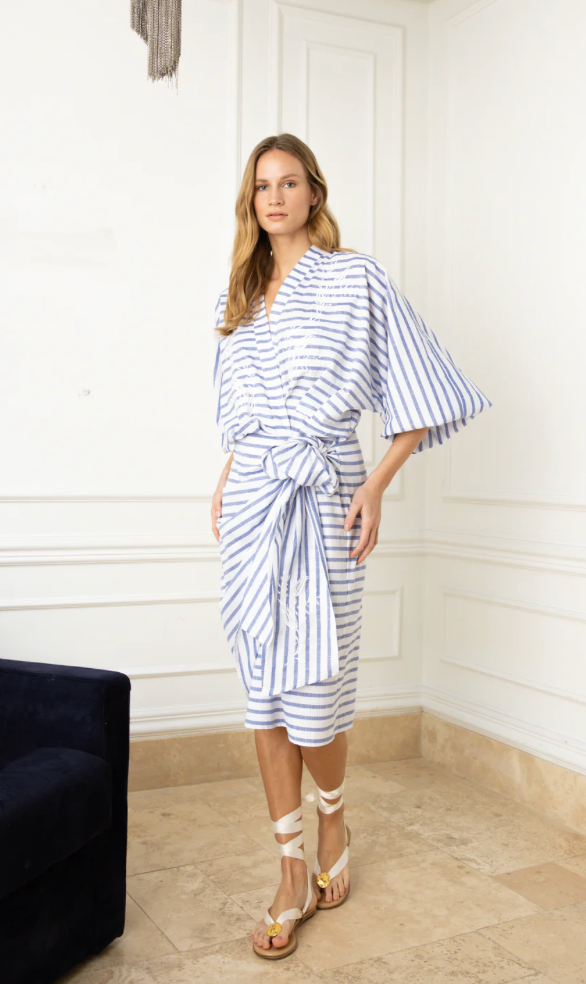 Danielle Rollins Dorothy Stripe Dress X Meraki Artisanal Design