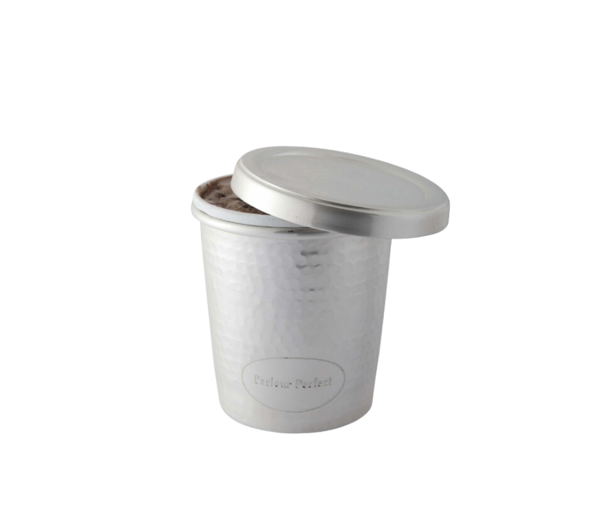 Silver Plated Ice Cream Bucket & Spoon Set