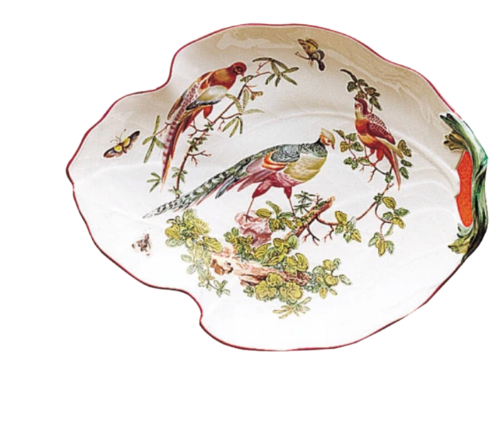 Mottahedeh Chelsea Bird Leaf Dish