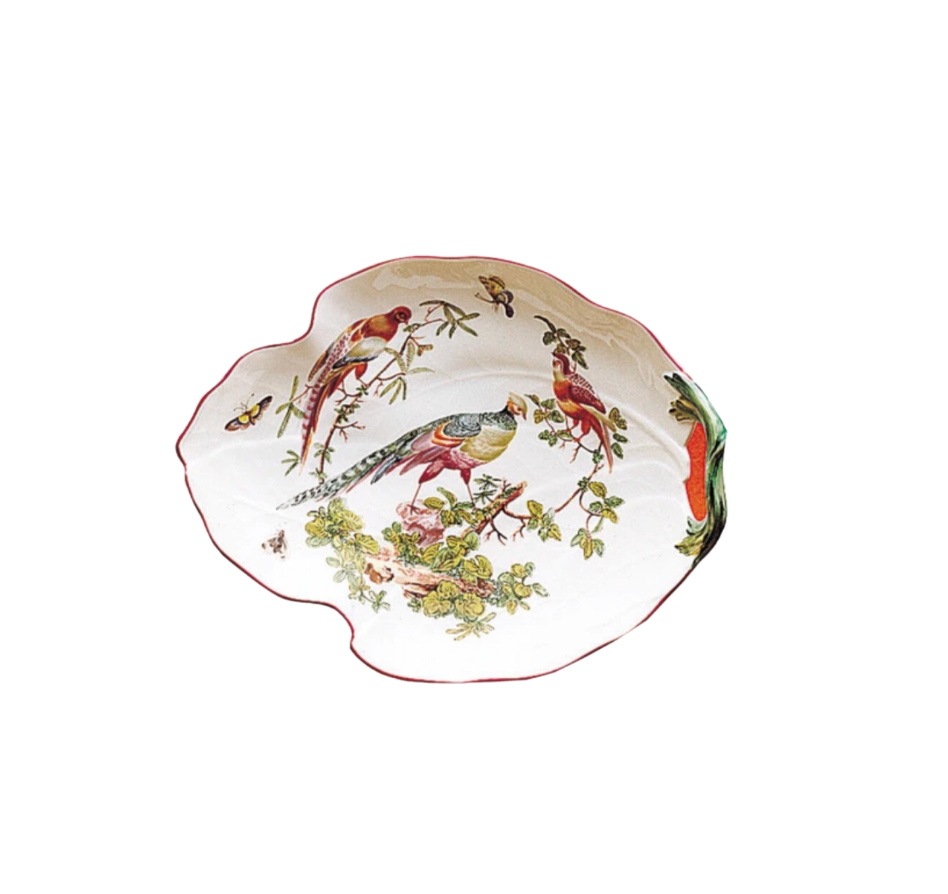 Mottahedeh Chelsea Bird Leaf Dish