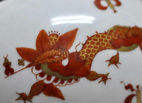 Vintage Chinoiserie Porcelain Match Striker