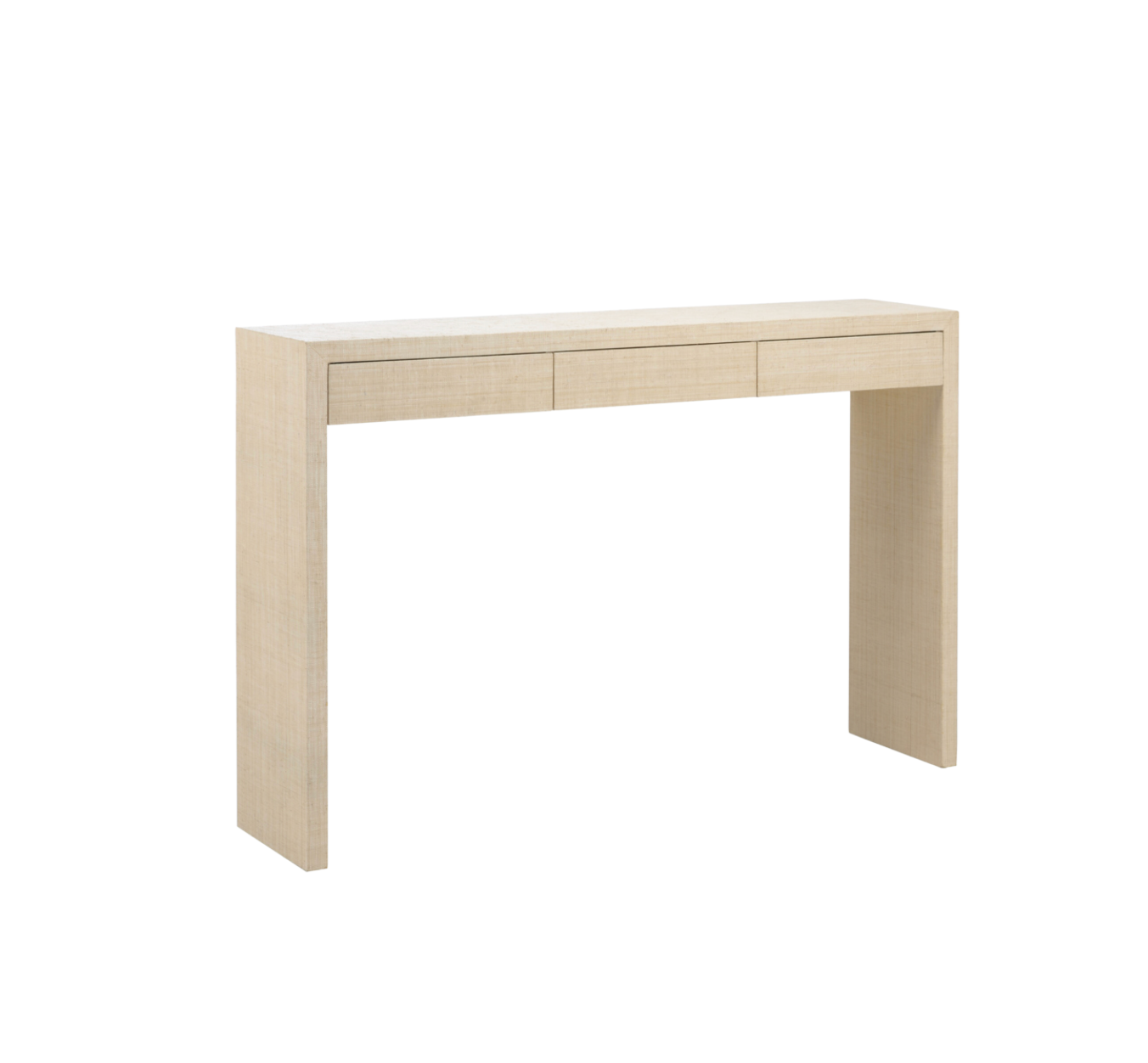 Cream Raffia Console