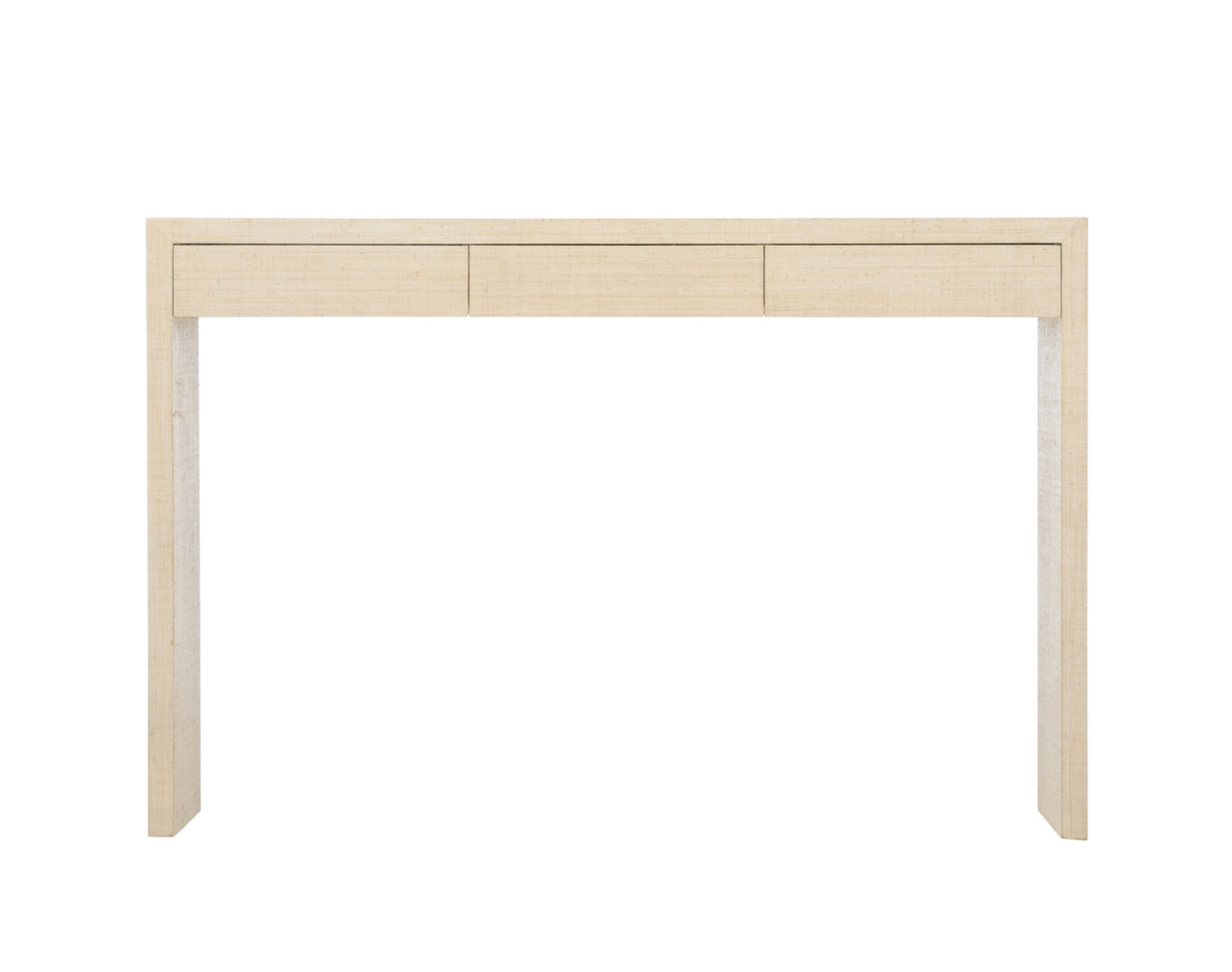 Cream Raffia Console