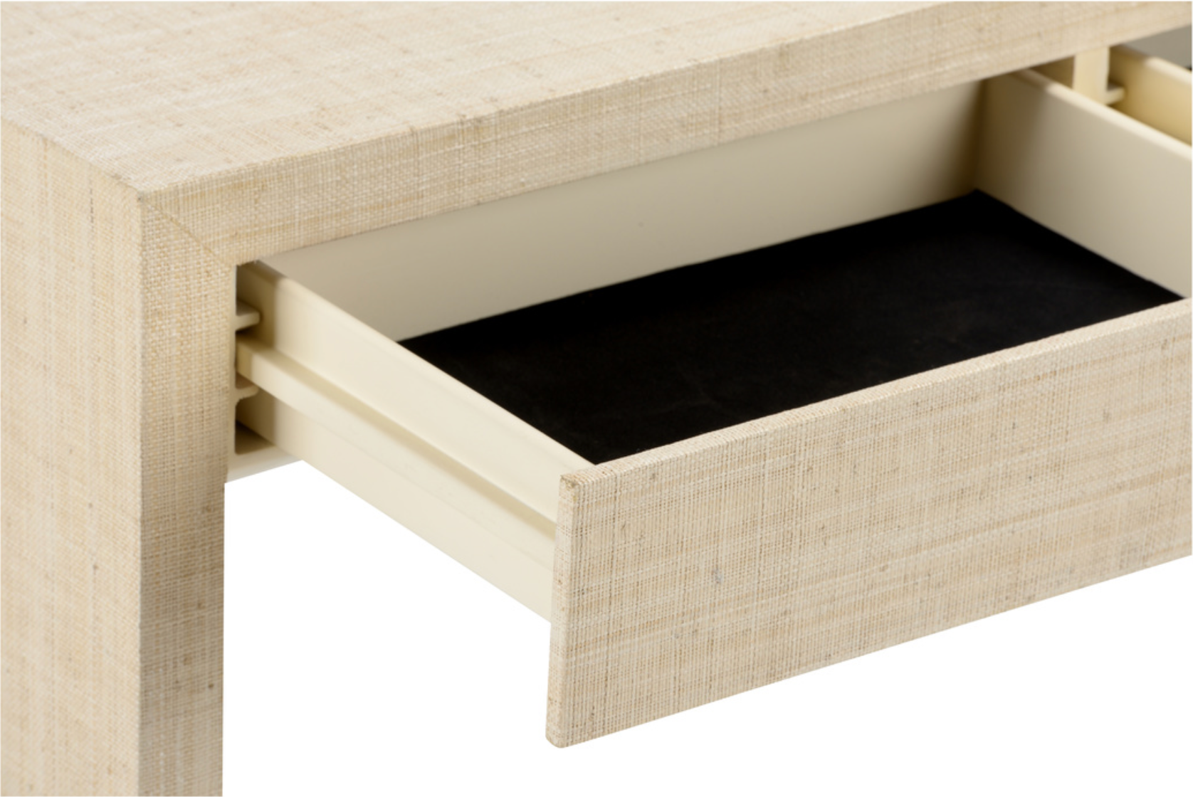 Cream Raffia Console