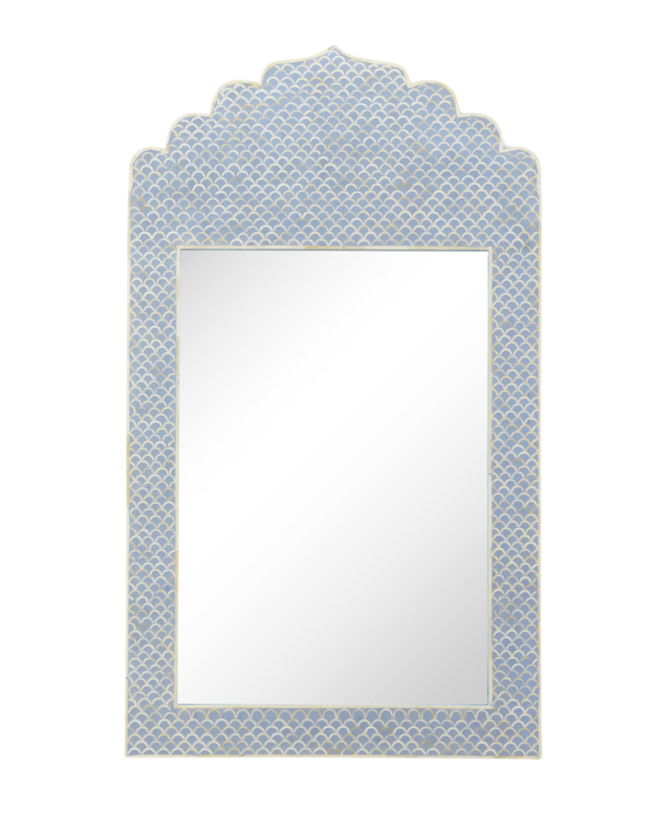 Blue Inlay Crown Mirror