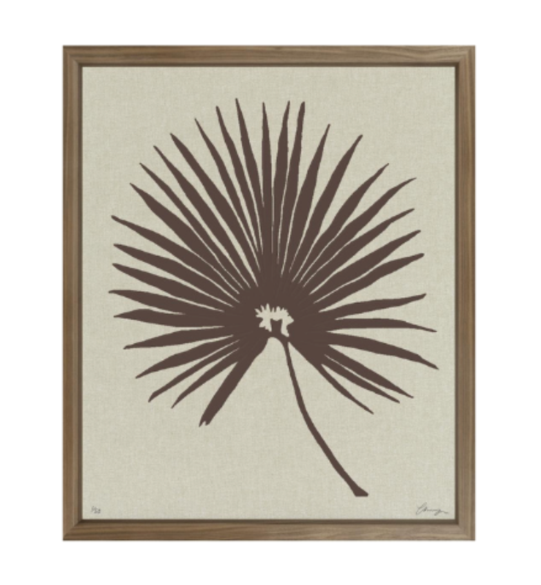 Floating Fan Palm Print