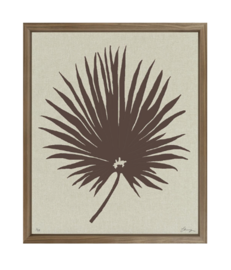 Floating Fan Palm Print