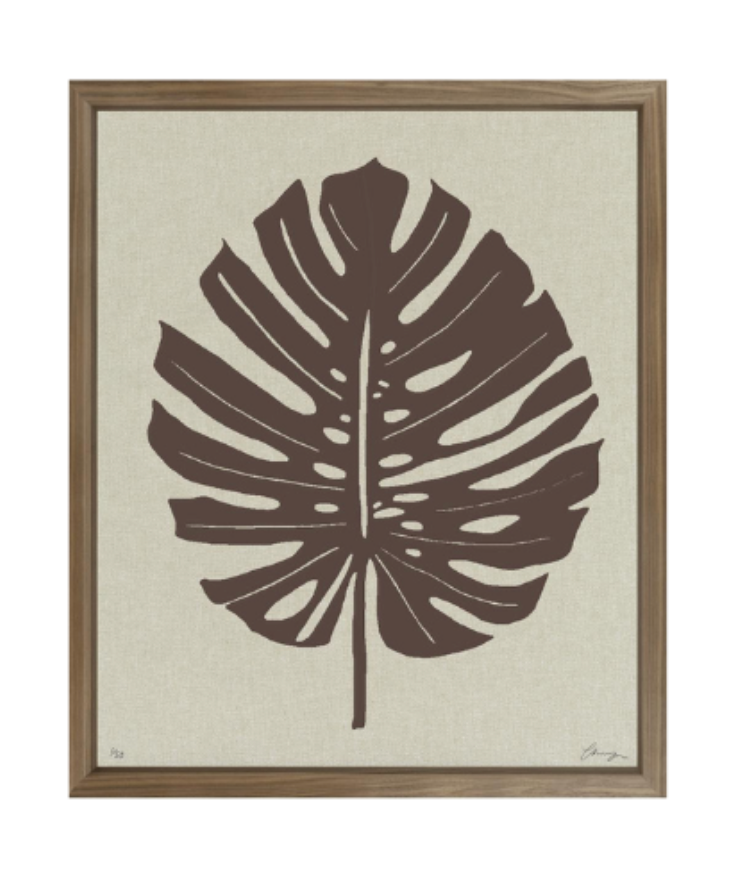 Floating Monstera Palm Print