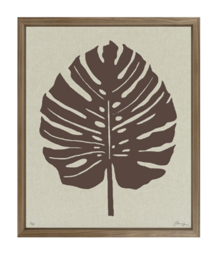 Floating Monstera Palm Print