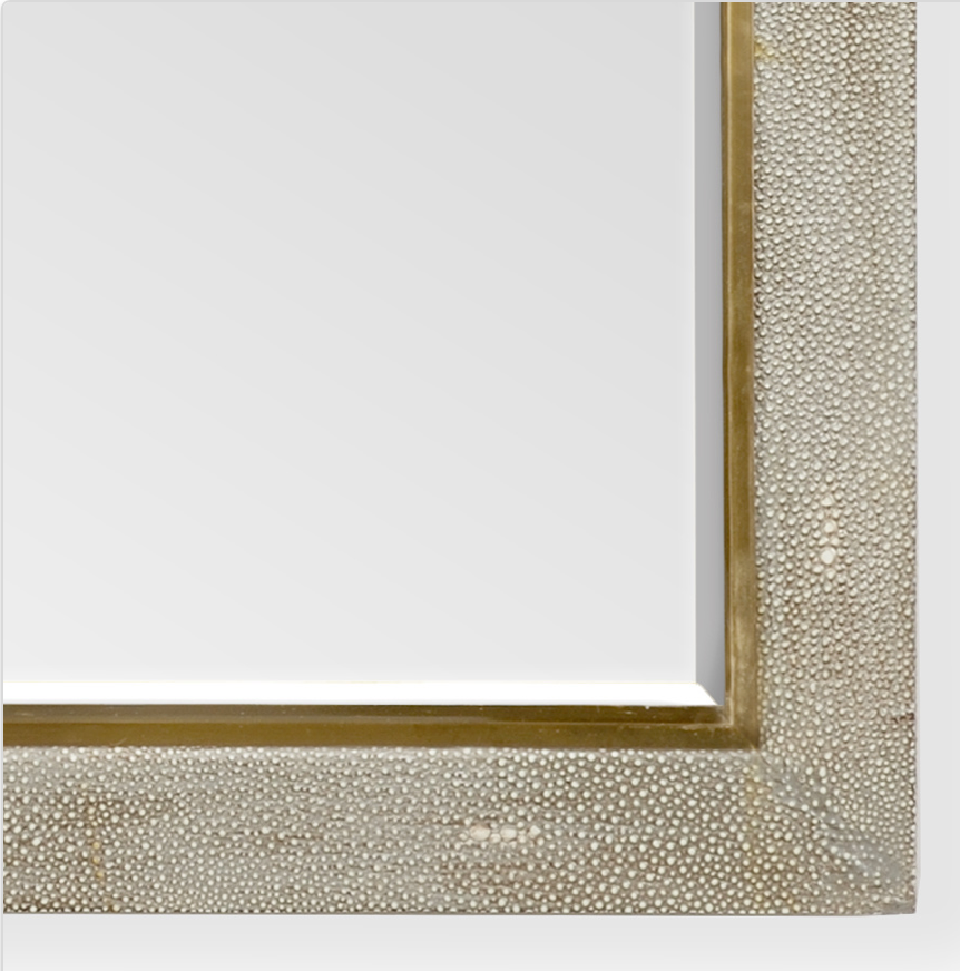 Gray Shagreen  Mirror