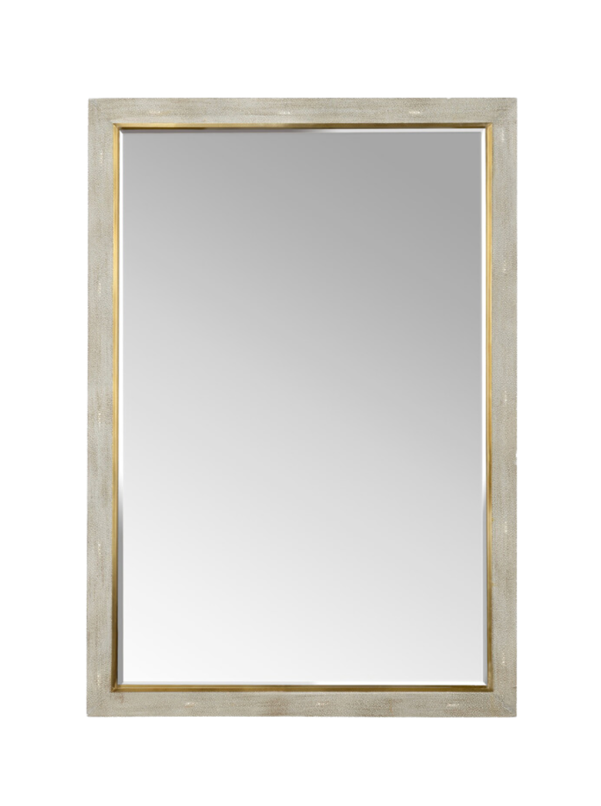Gray Shagreen  Mirror