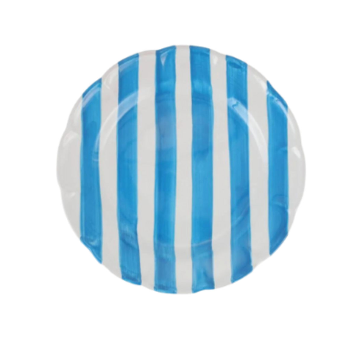 Amalfitana Aqua Stripe Dinner Plates