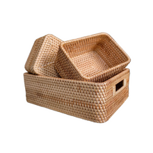 Woven Rattan Decorative Basket Set