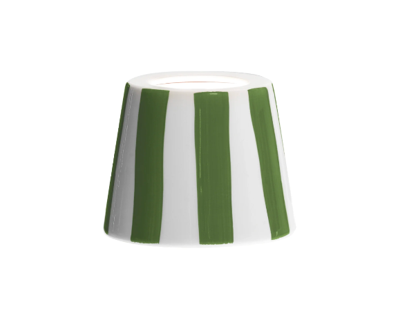 Ceramic Striped Light Shades for Rechargeable Lights