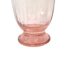 Vintage Pale Pink Crystal French Fluted Glass