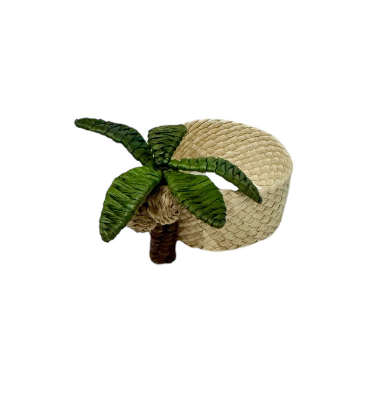 Palm Tree Napkin Ring, Set of 4