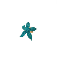 Aqua Starfish Napkin Ring, Set of 4