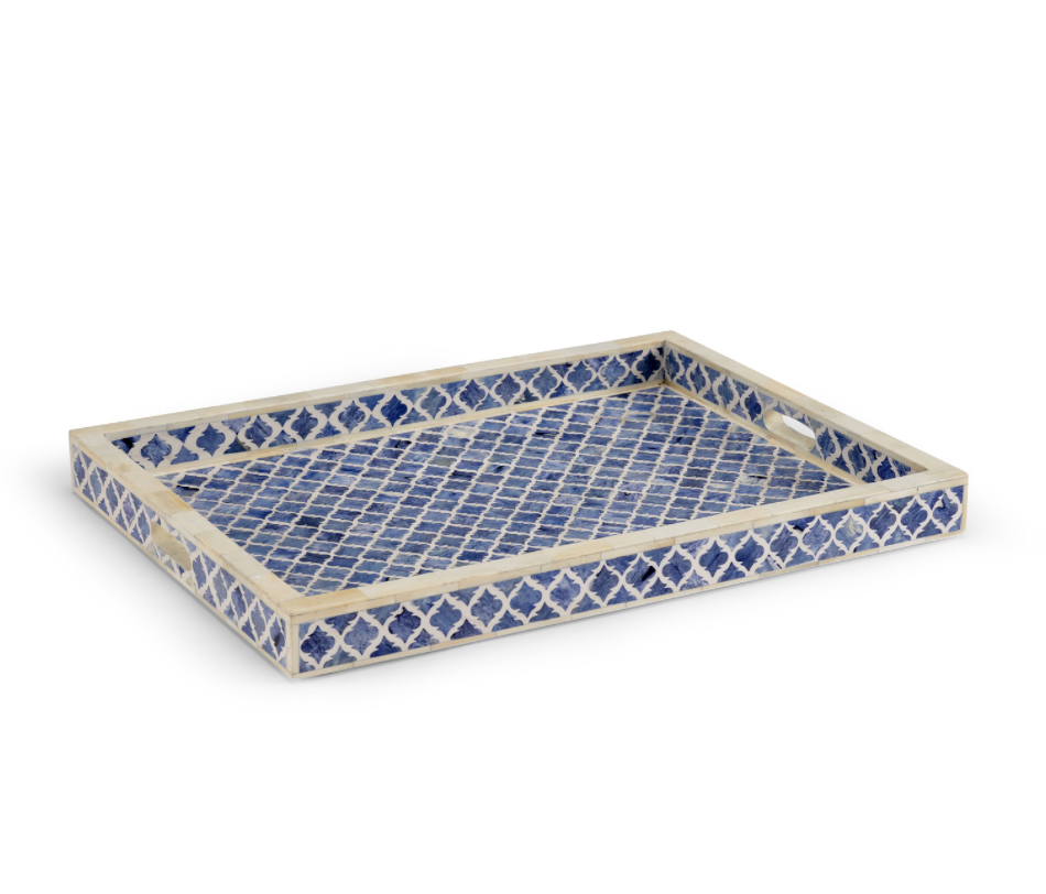 Blue & White Inlay Tray